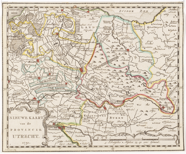 203126 Kaart van de provincie Utrecht.